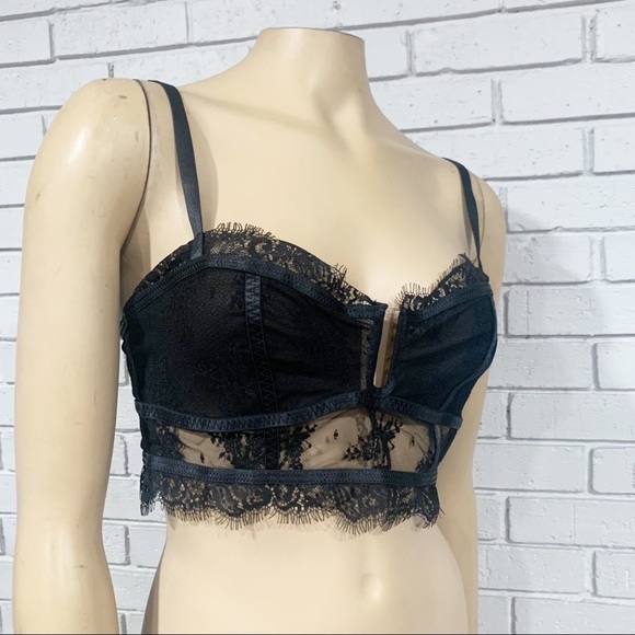Free People Women’s Black Layer in Lace Bustier - Picture 11 of 12